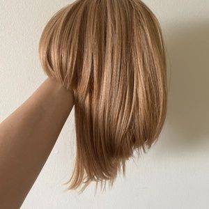 Blonde highlight bob wig
